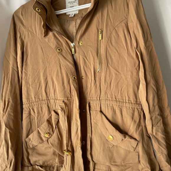 Guess Women's light tan light Utility Jacket size small NWOT - Picture 3 of 8